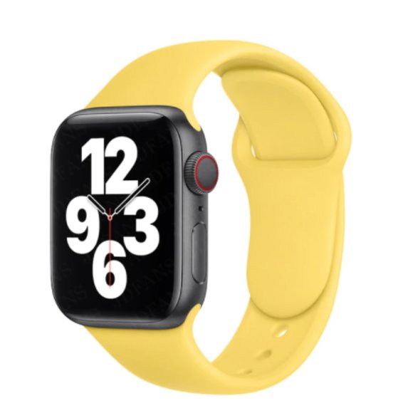 NEW BAND Canary Sport Silicone For Apple Watch - Picture 1 of 4
